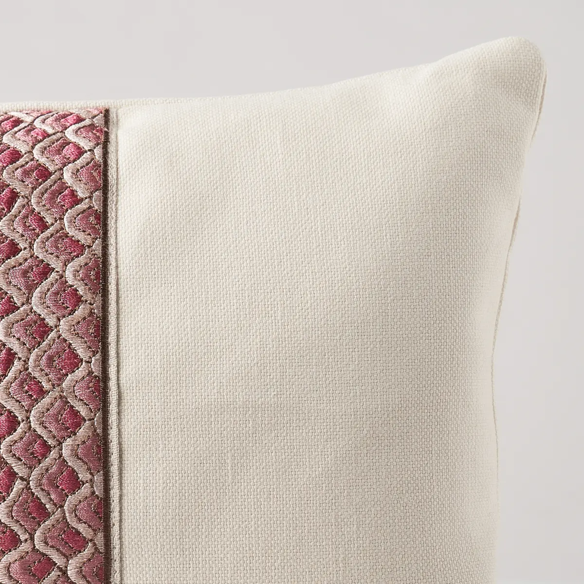 Sunrise Embroidery Pillow_ PINK