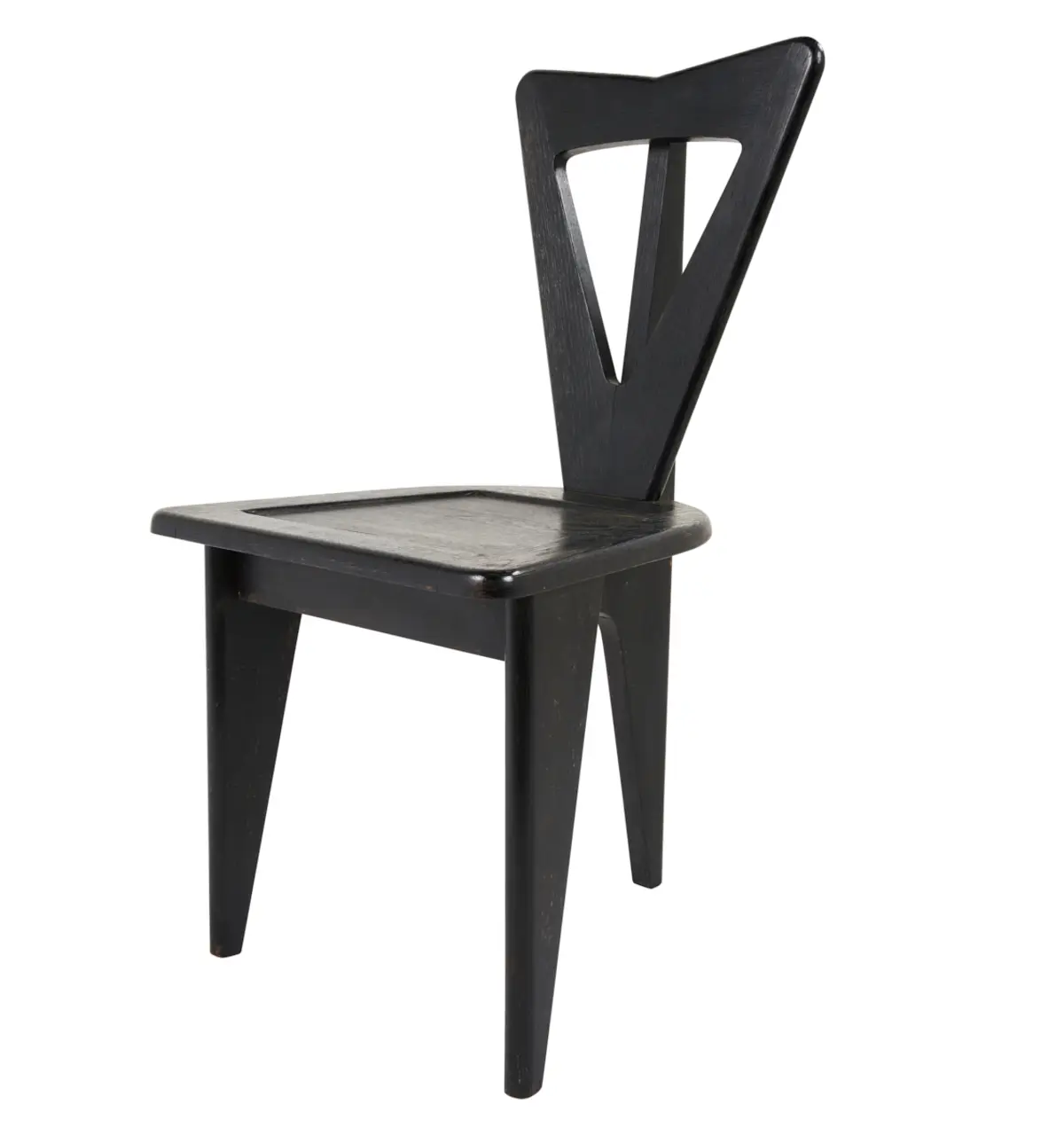 Guillerme et Chambron Chairs, Rare_ EBONIZED