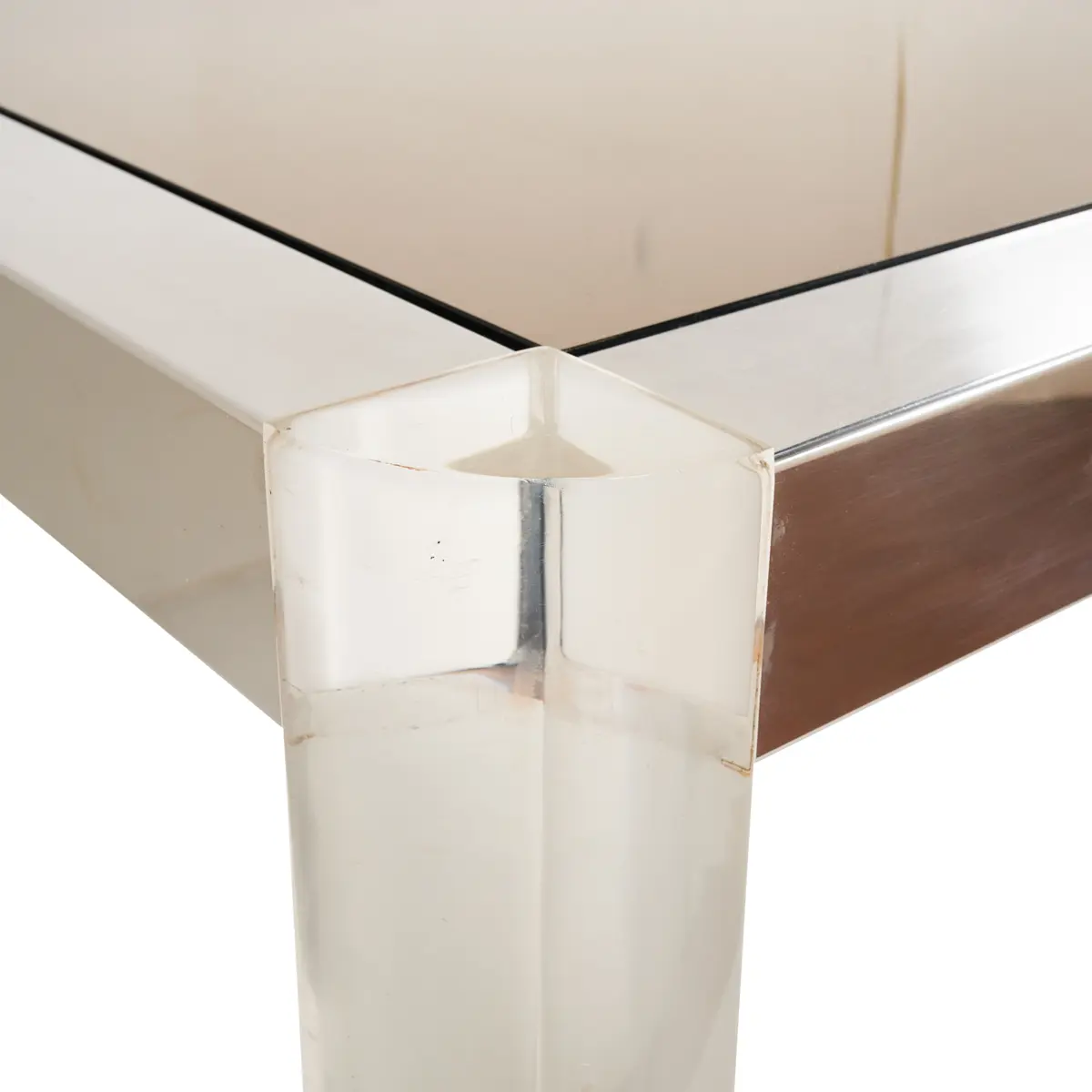1970s Lucite Dining Table, Italy_ CHROME