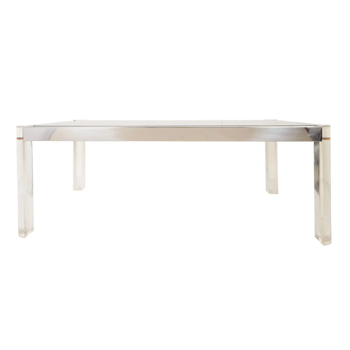 1970s Lucite Dining Table, Italy_ CHROME
