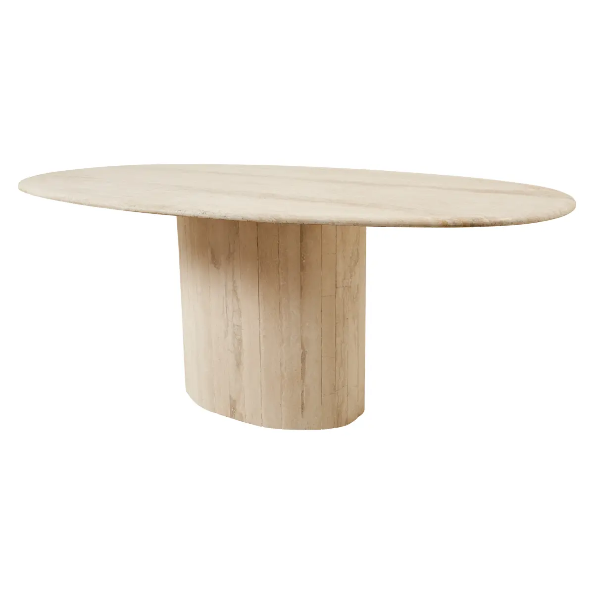 Travertine Dining Table, France_ 