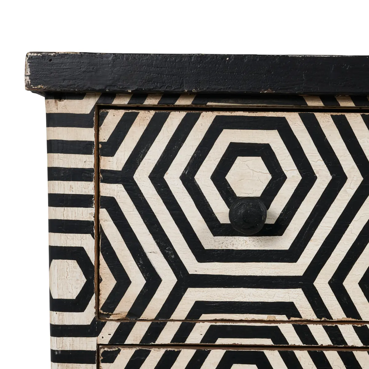 Pair of Black and White Dressers_ BLACK & WHITE