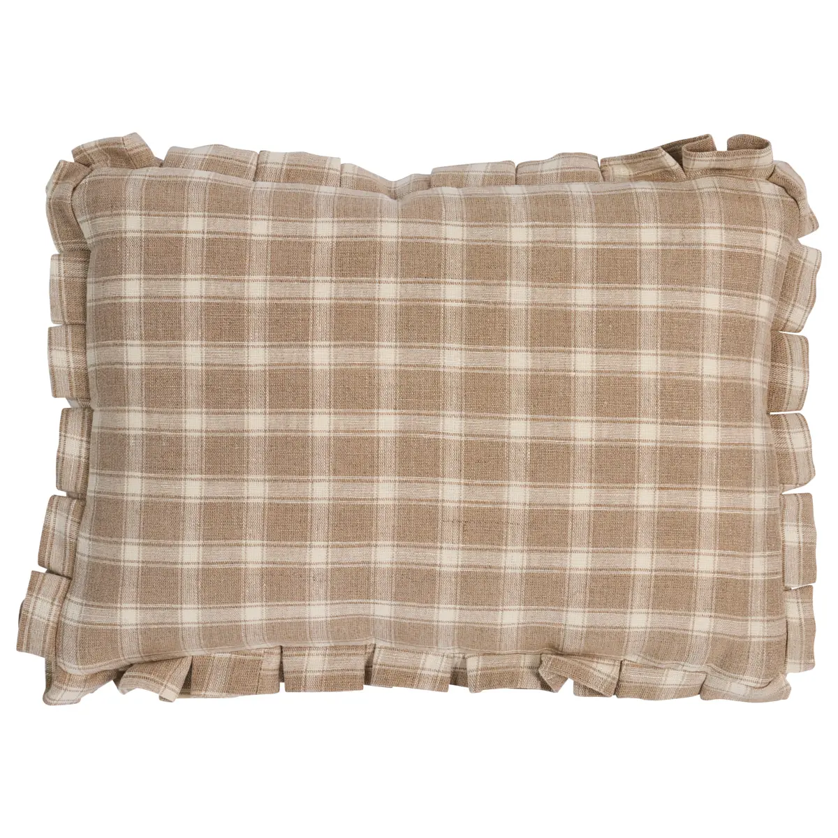 Crawford Check Pillow_ FLAX
