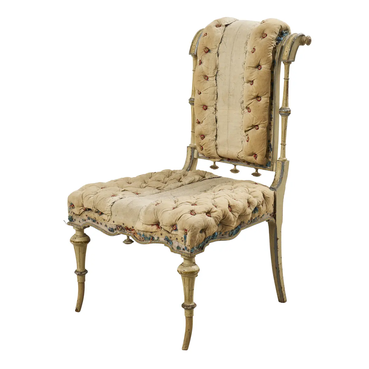 18th century slipper chair, France_ 