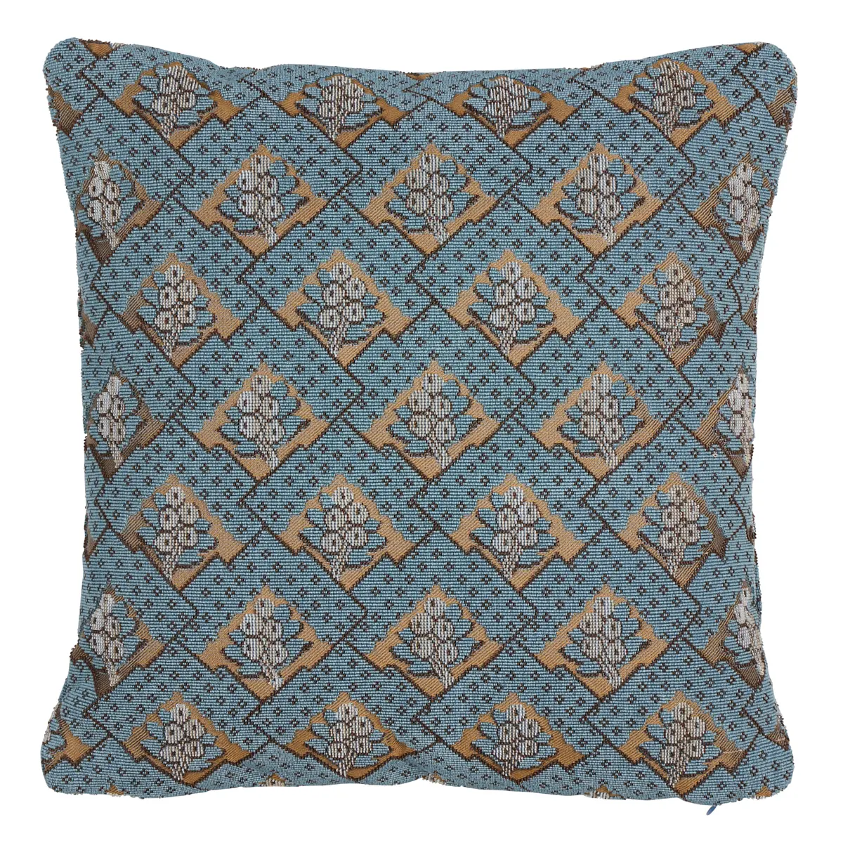 Blair Silk Épinglé Pillow_ WORCESTER BLUE