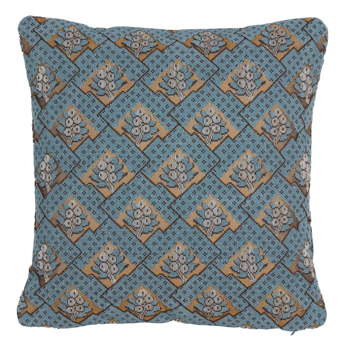Blair Silk Épinglé Pillow_ WORCESTER BLUE