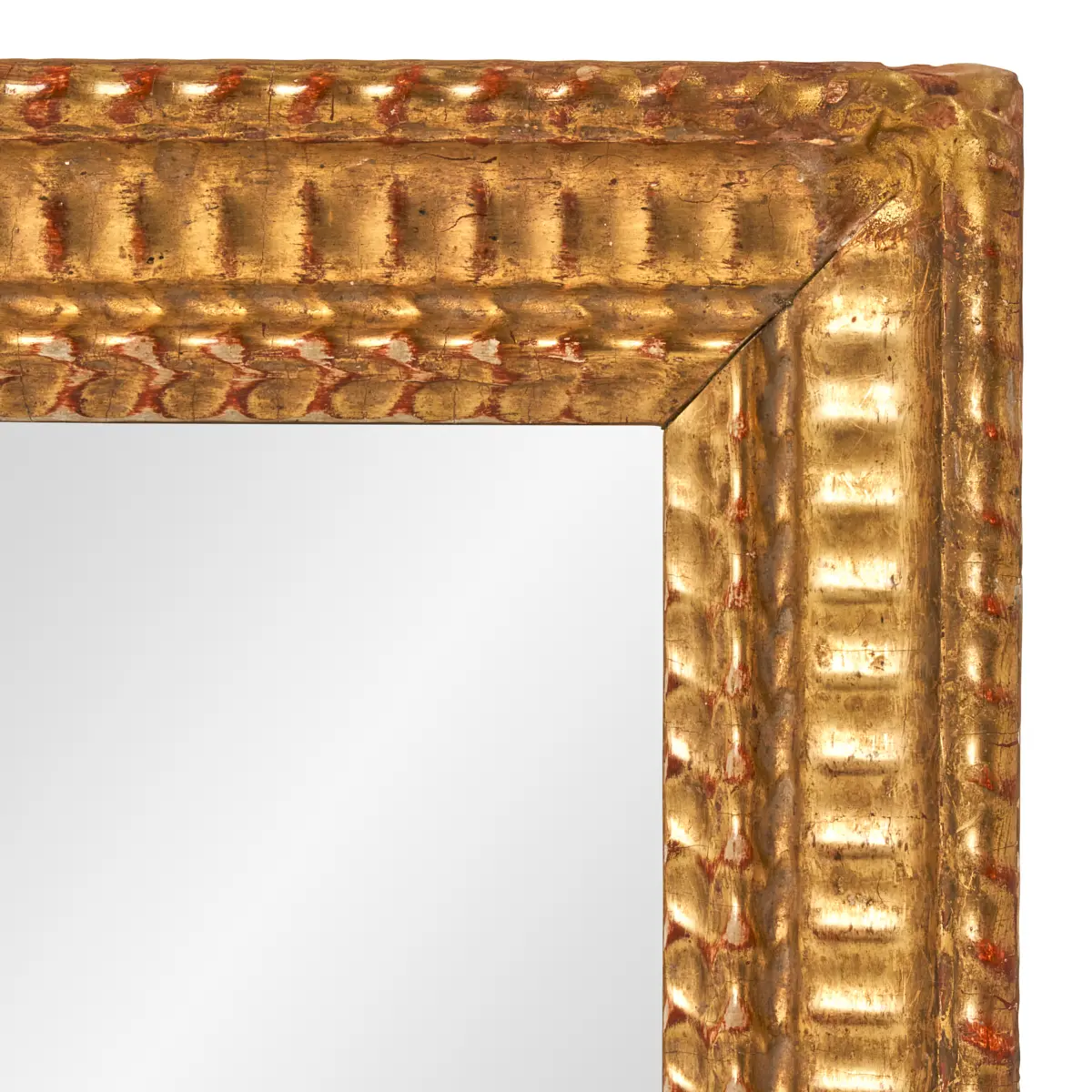 19th C. Carved and Gilded Mirror_ 