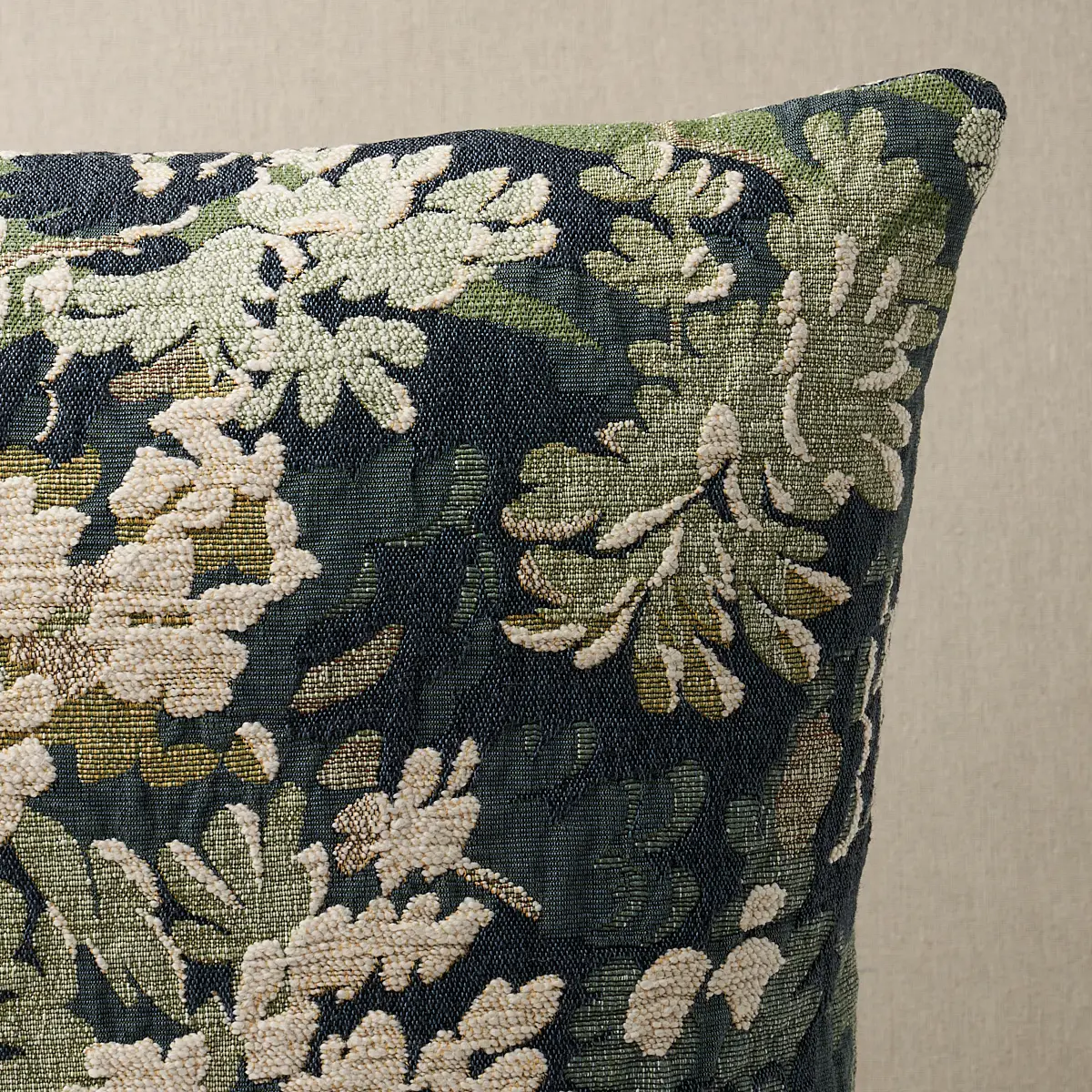 Verdure Tapestry Pillow_ PEACOCK
