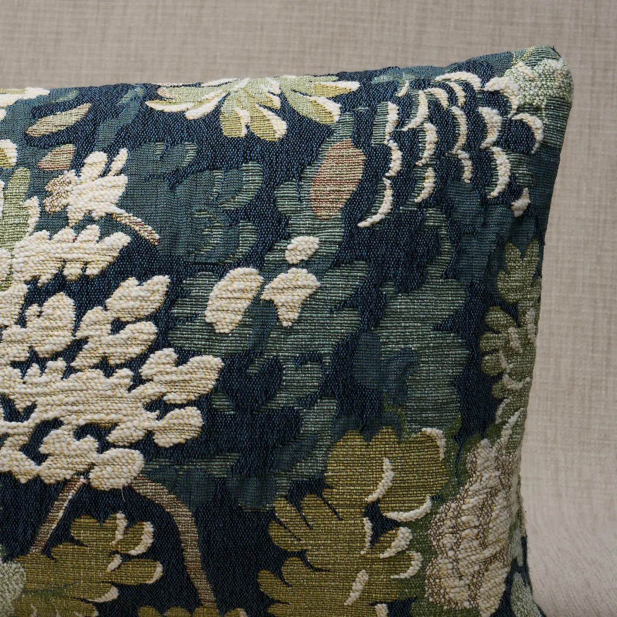 Verdure Tapestry Pillow_ PEACOCK