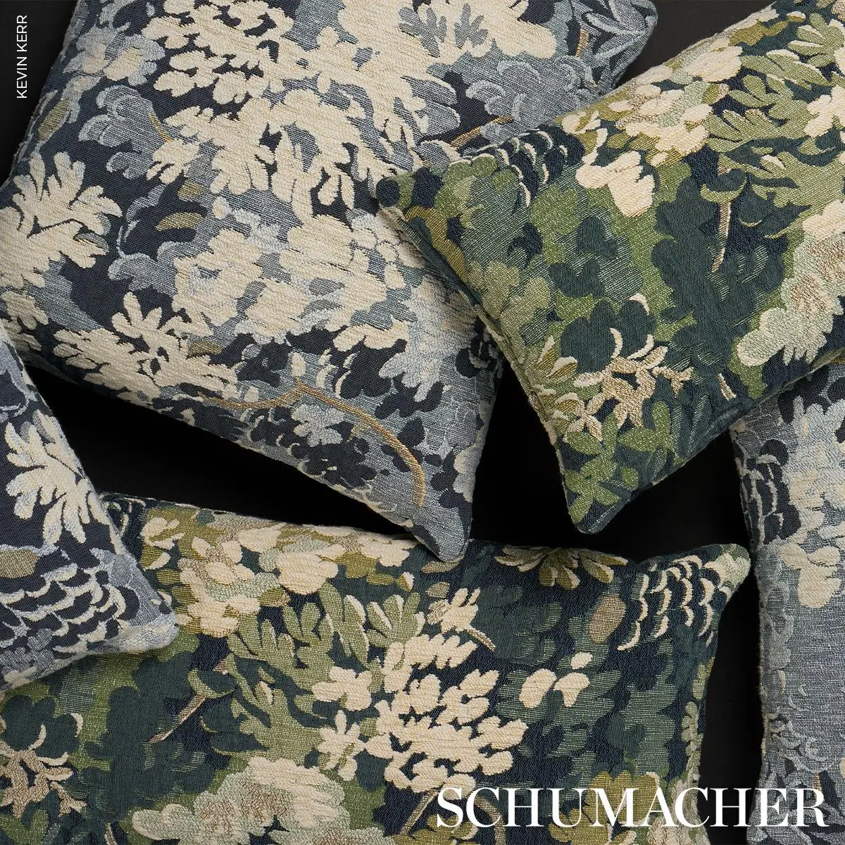 Verdure Tapestry Pillow_ PEACOCK