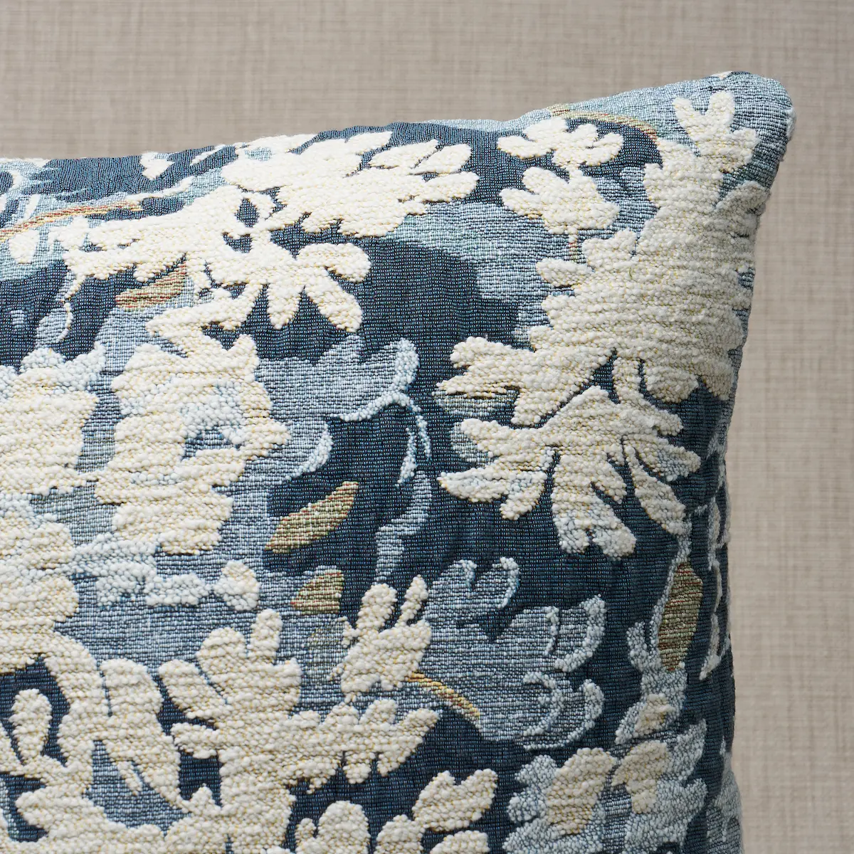 Verdure Tapestry Pillow_ BLUE
