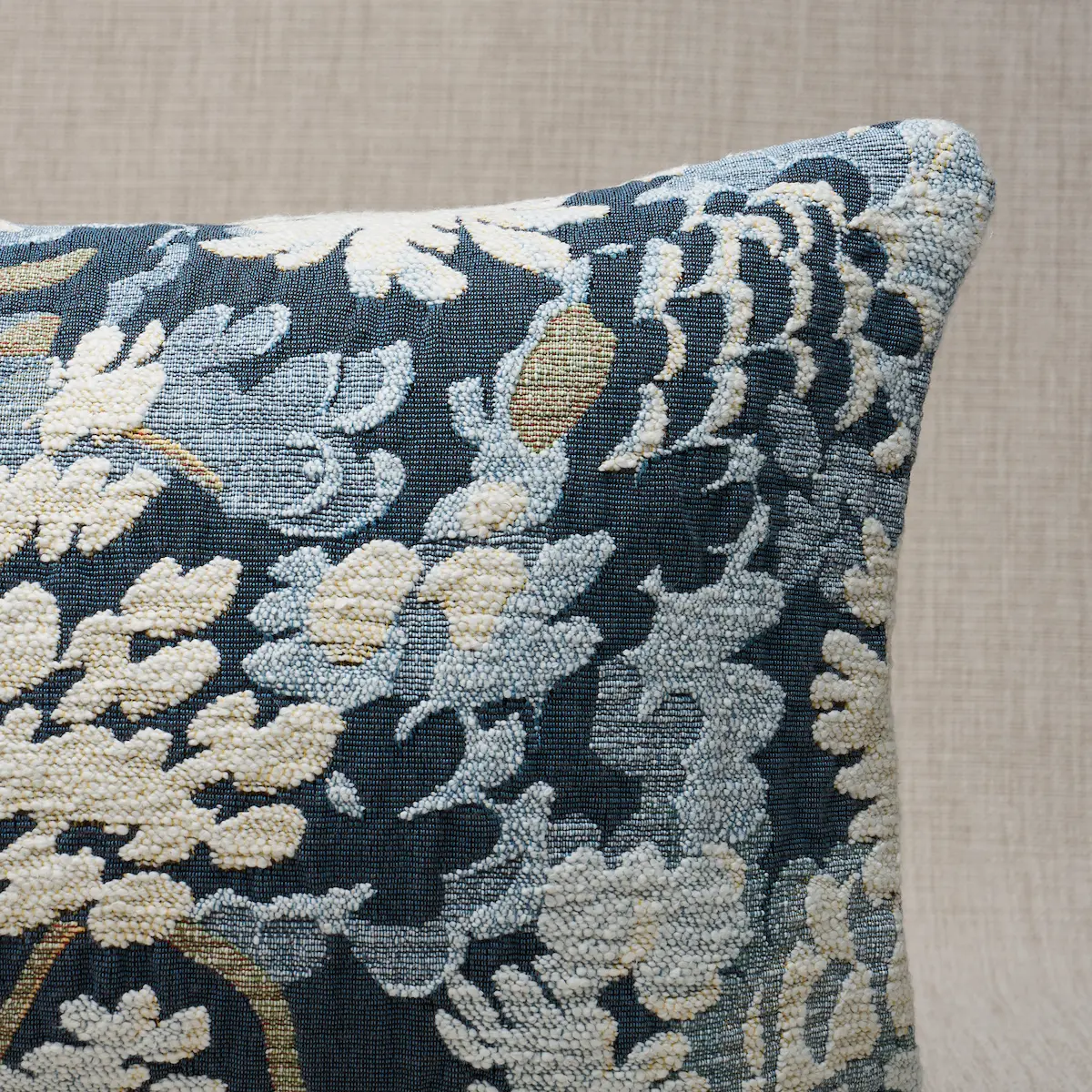 Verdure Tapestry Pillow_ BLUE