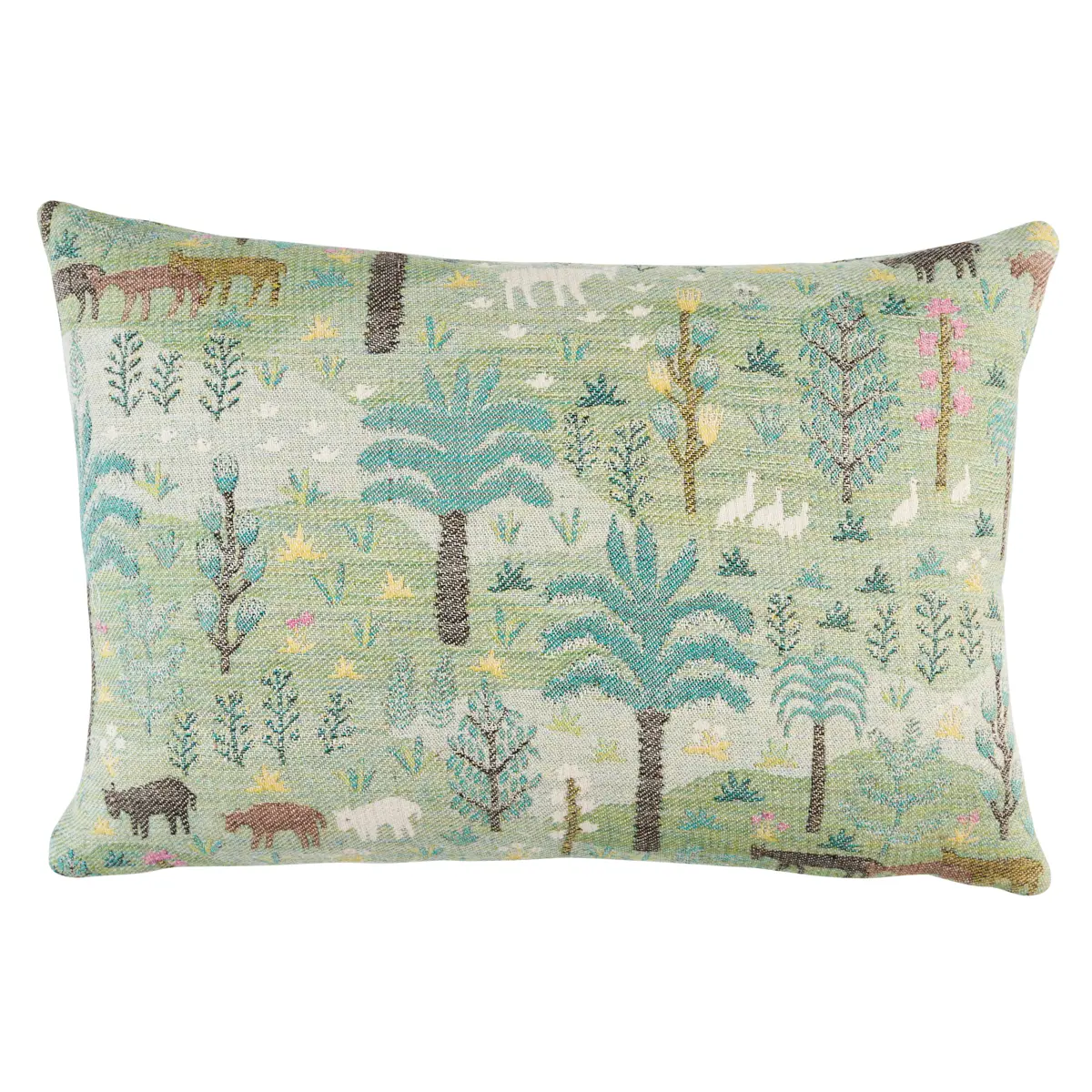 Las Colinas Scenic Tapestry Pillow_ GREEN