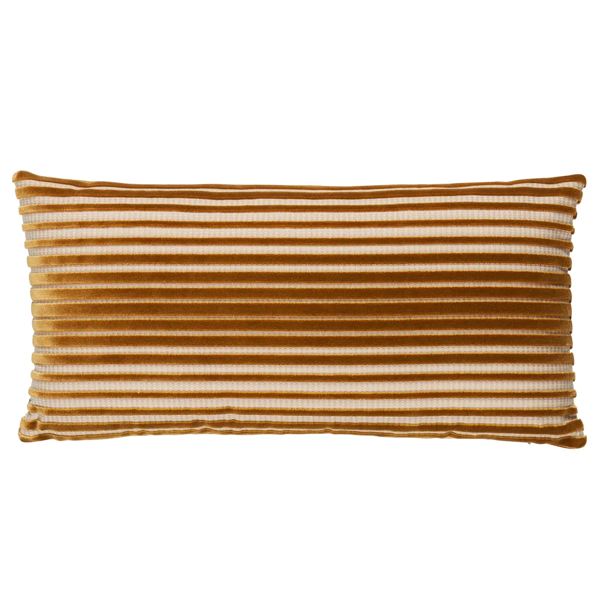 Chimay Stripe Velvet Pillow_ BRONZE