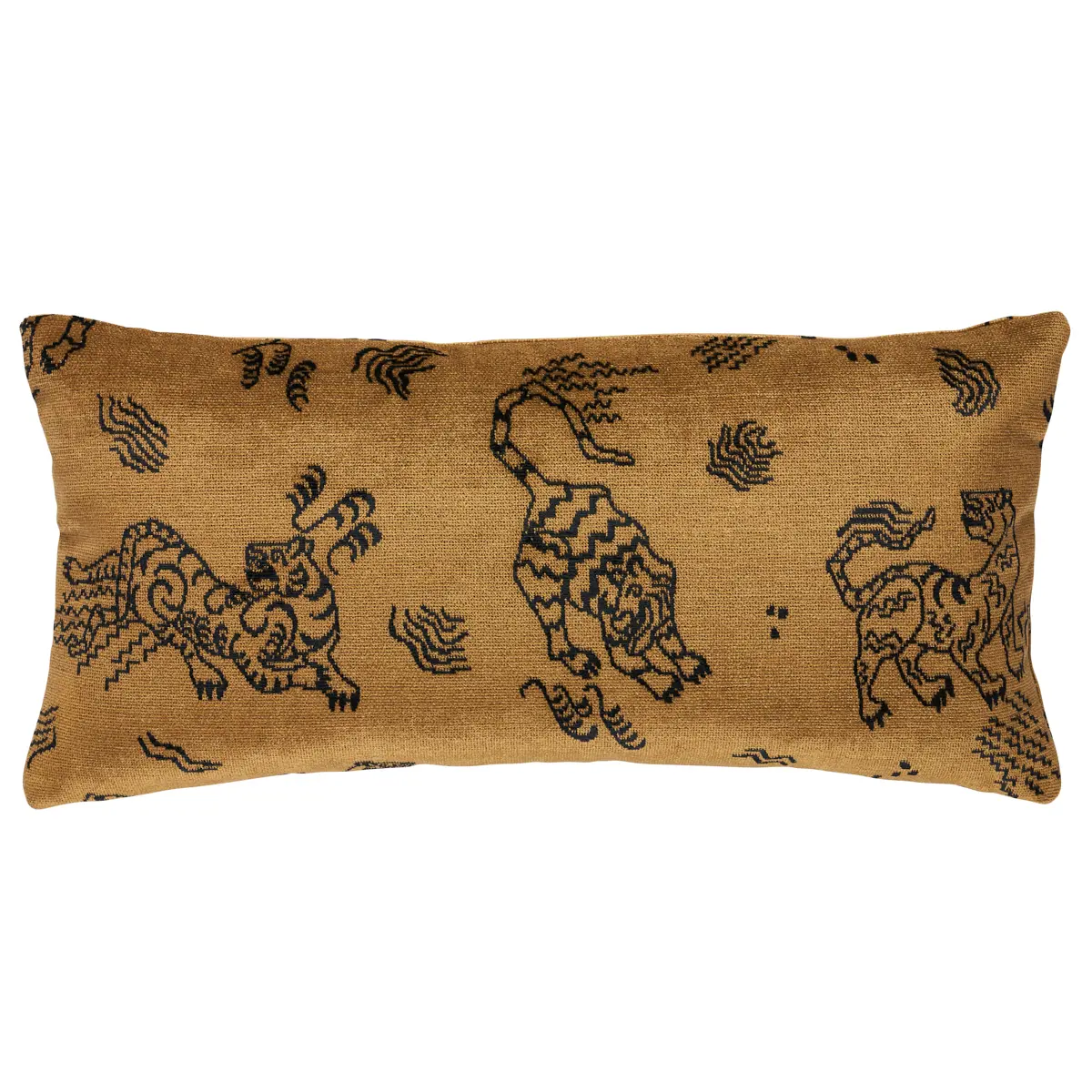 Kinabalu Velvet Pillow_ GOLD