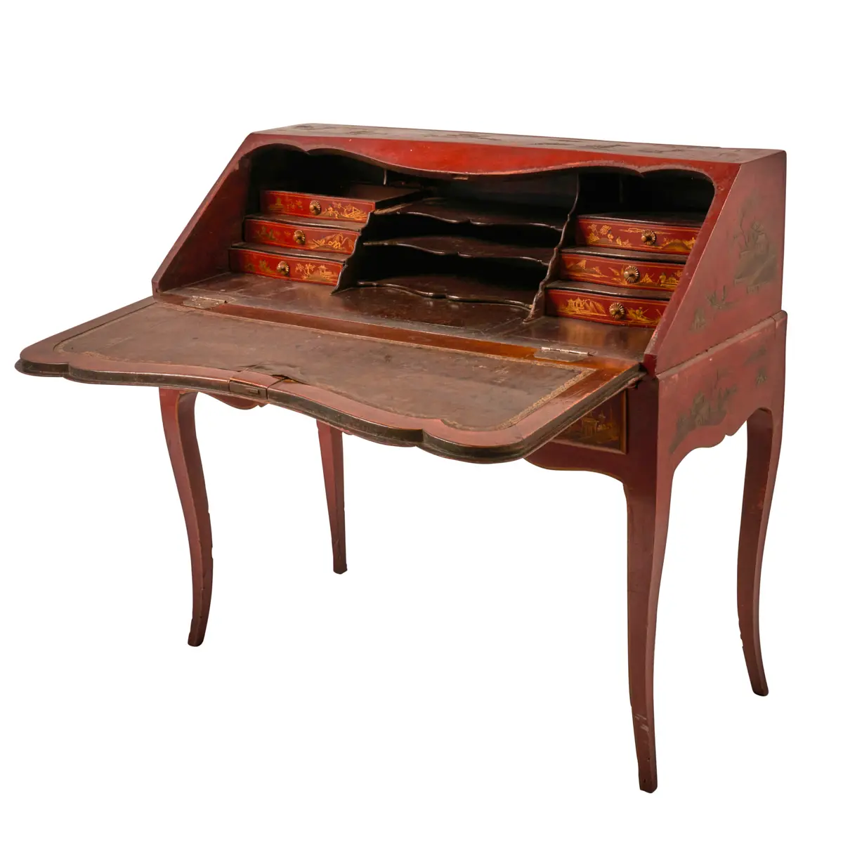 French Chinoiserie Desk, 18th C._ 