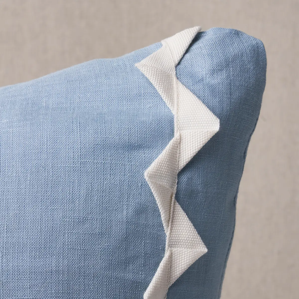 Lazare Pillow_ IVORY ON CHAMBRAY