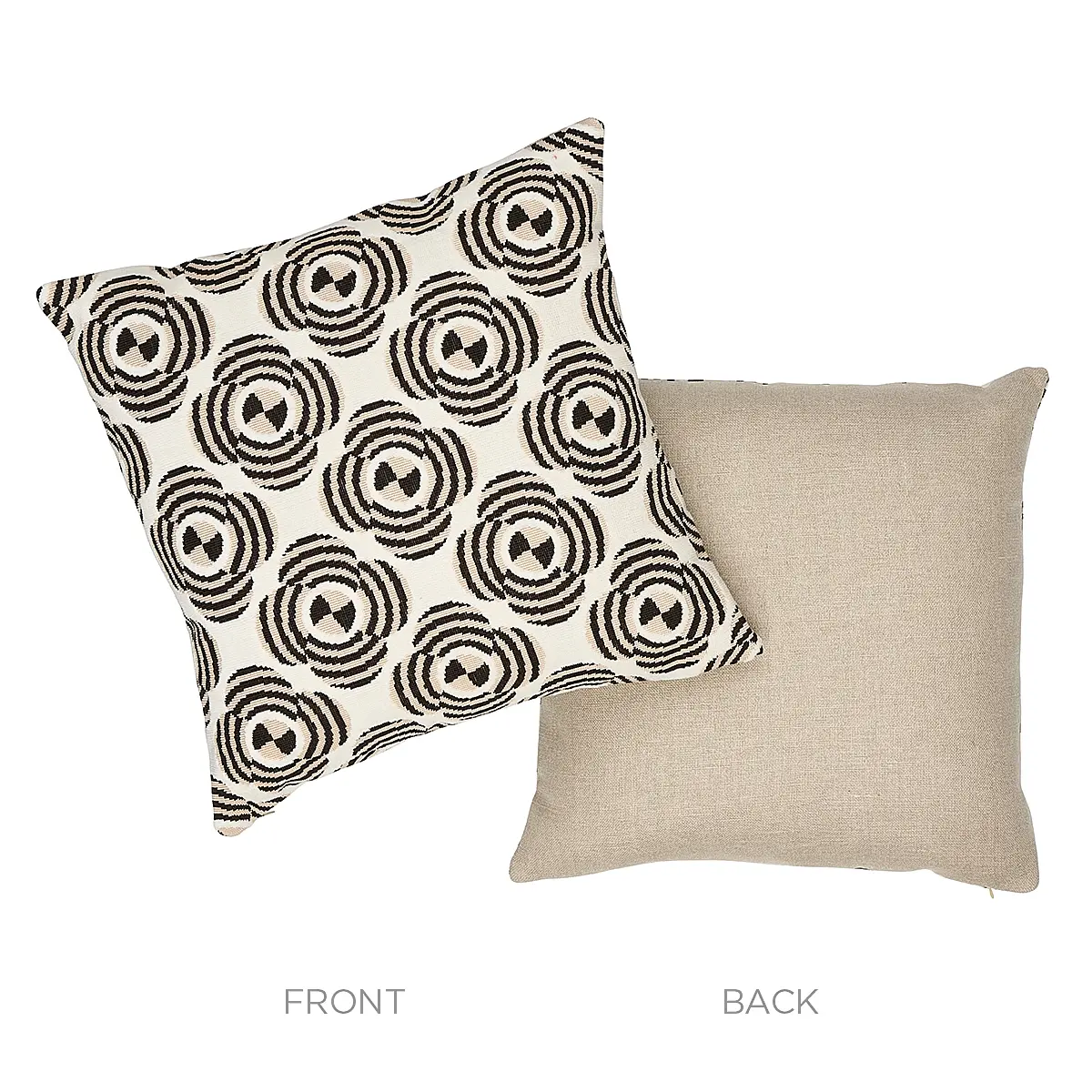 Le Moderne Cut Velvet Pillow_ NEUTRAL