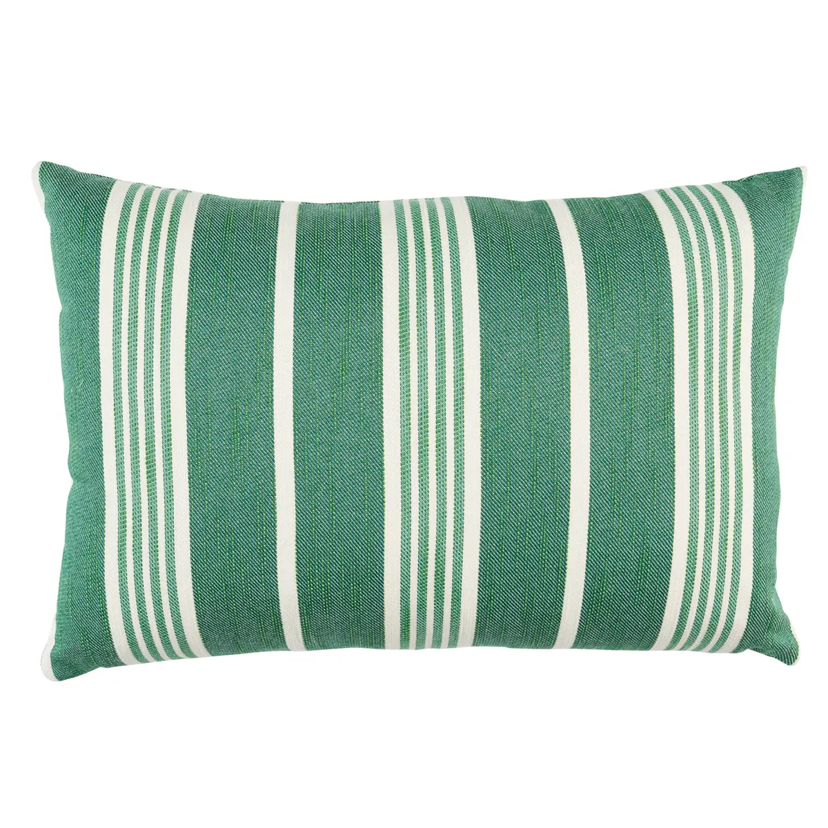 Hampton Stripe I/O Pillow_ EMERALD