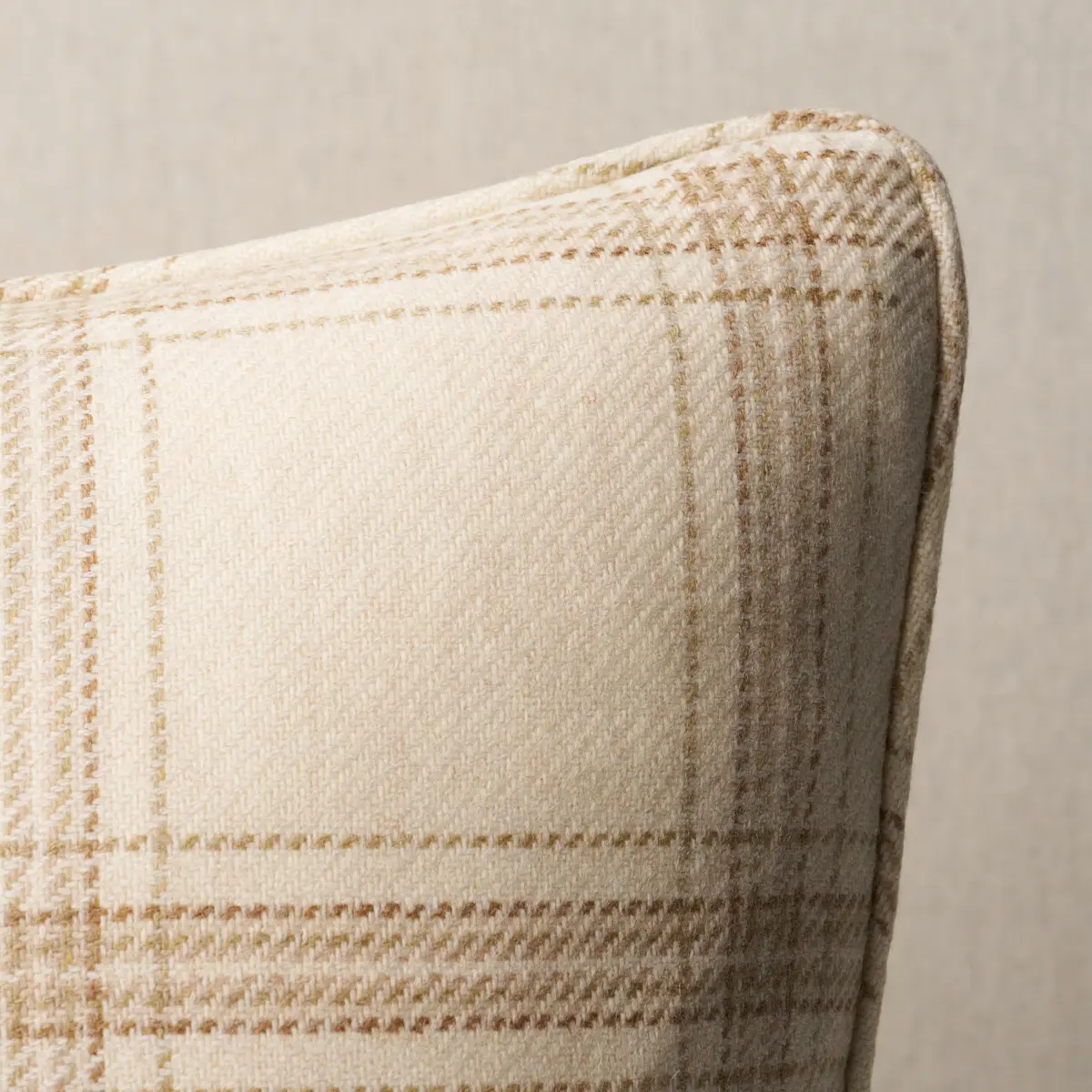 Blackburn Merino Plaid Pillow_ IVORY