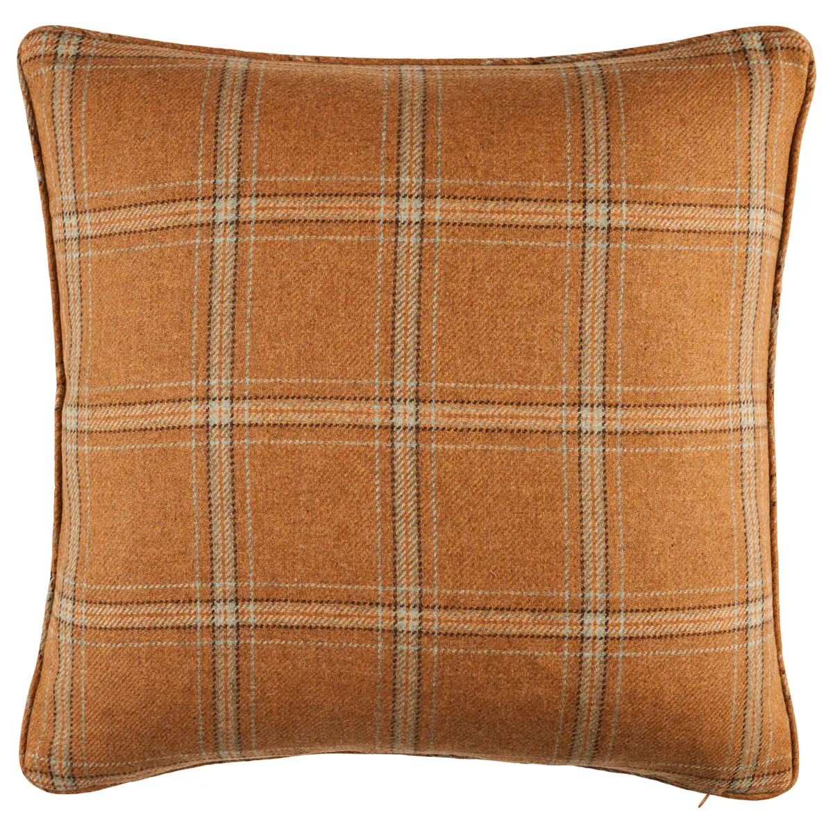Blackburn Merino Plaid Pillow_ CAMEL