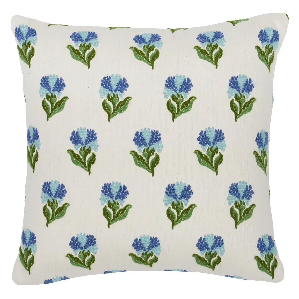 Rosina Floral Pillow_ CORNFLOWER