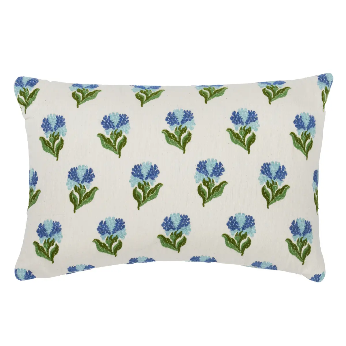 Rosina Floral Pillow_ CORNFLOWER