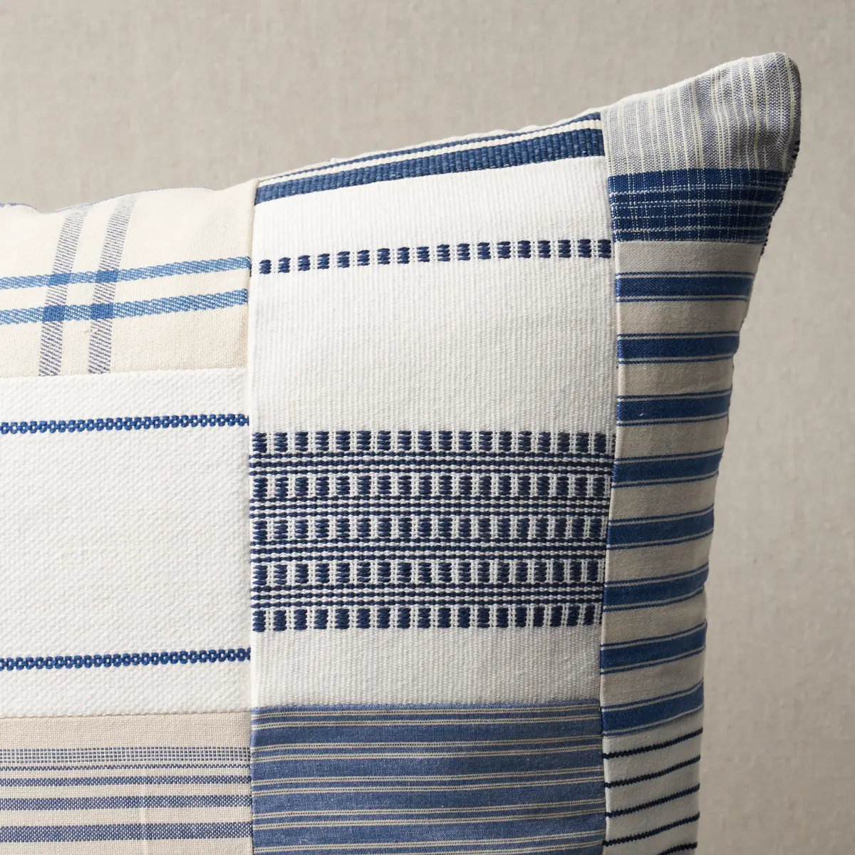 Carlisle Patchwork Pillow_ INDIGO