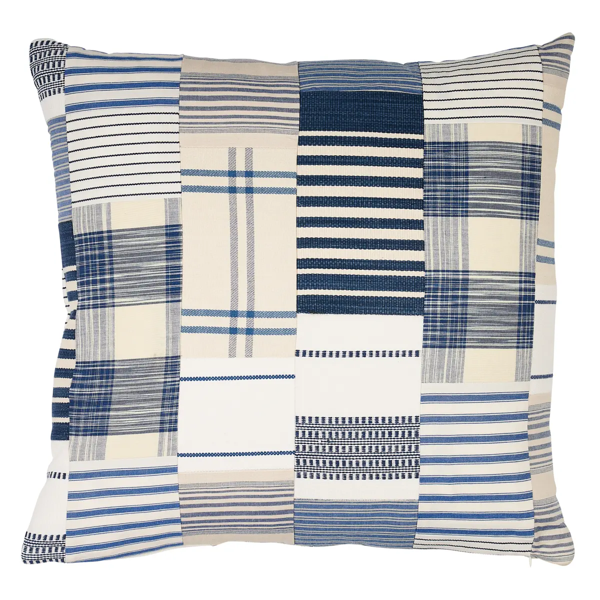 Carlisle Patchwork Pillow_ INDIGO