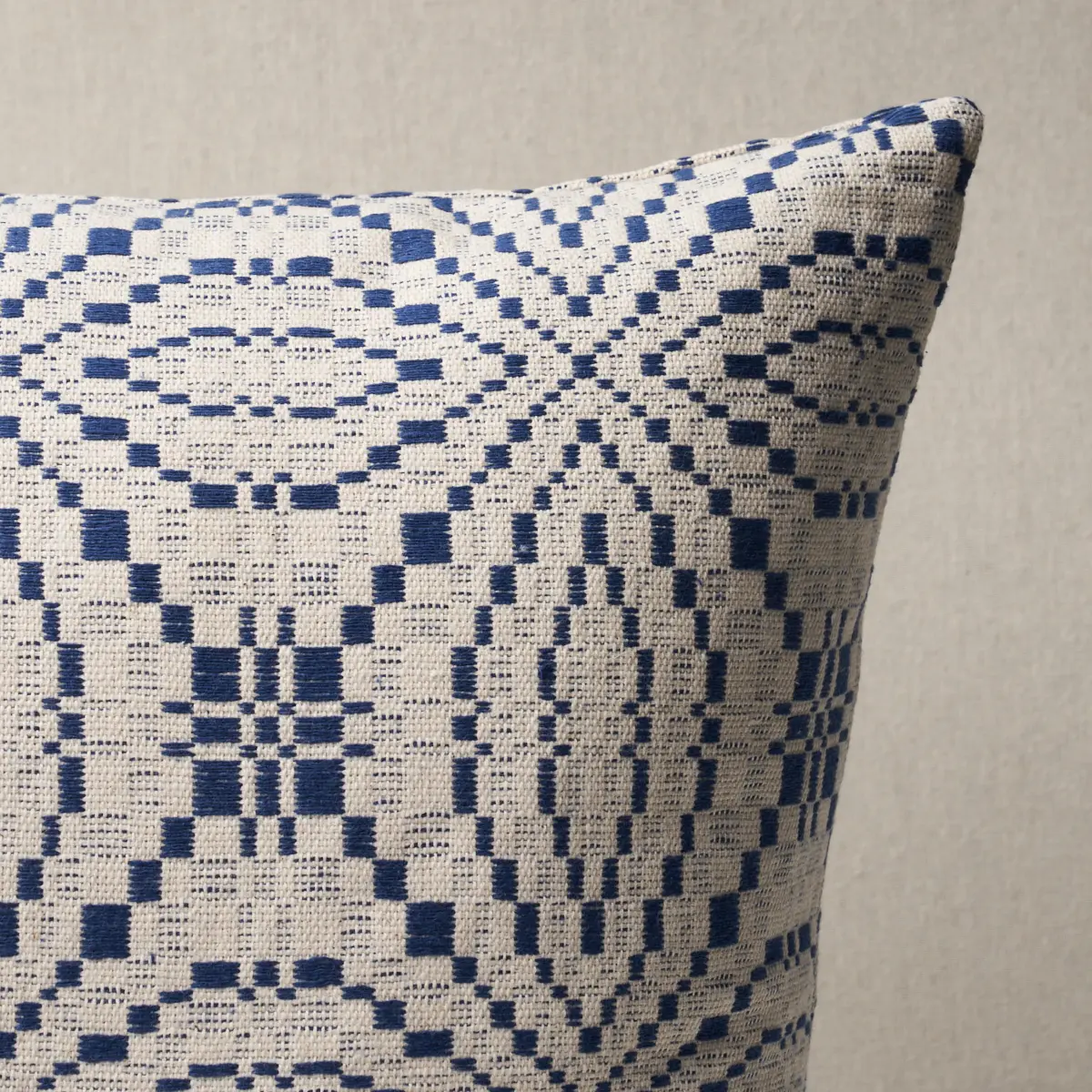 Francestown Coverlet Pillow_ NAVY