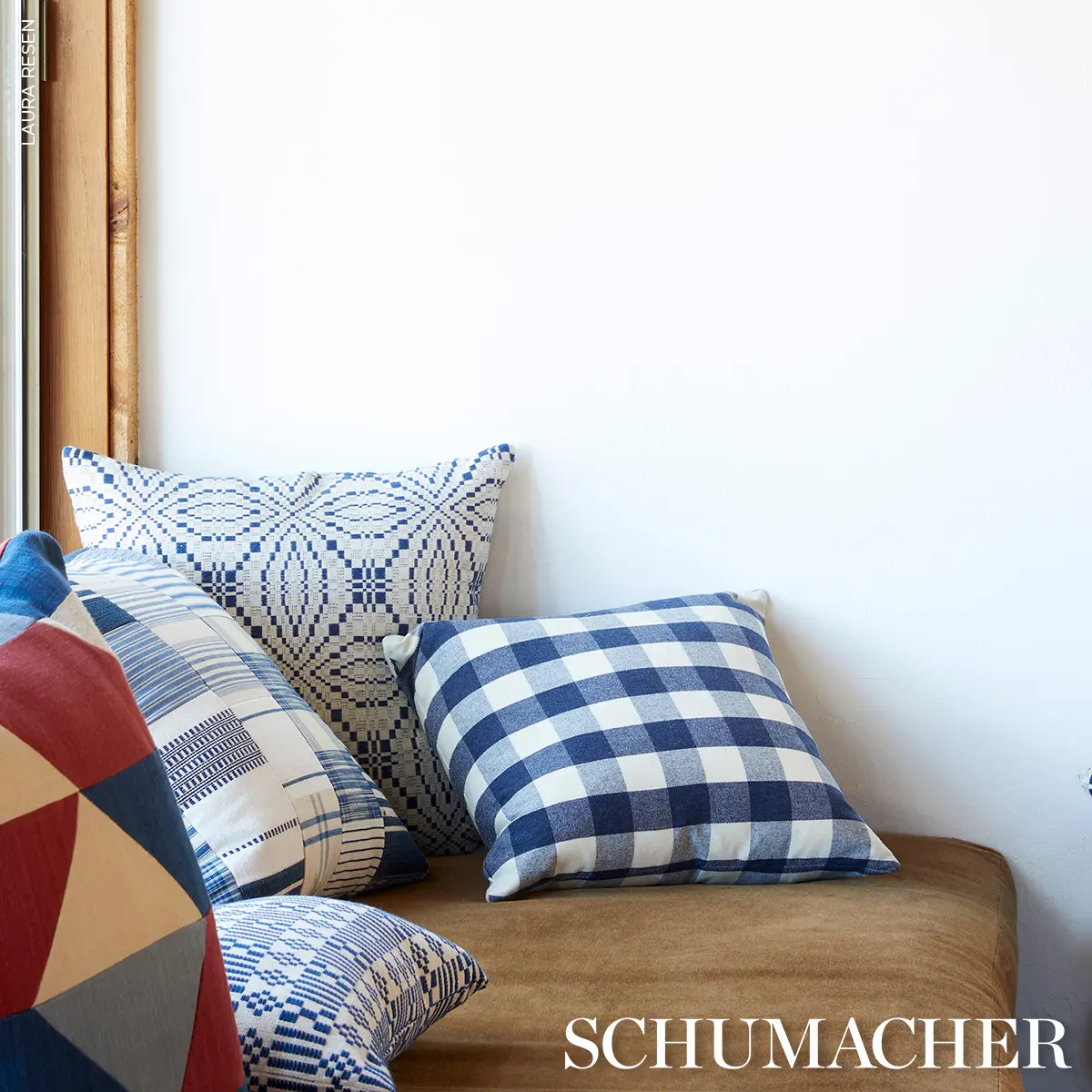 Francestown Coverlet Pillow_ NAVY