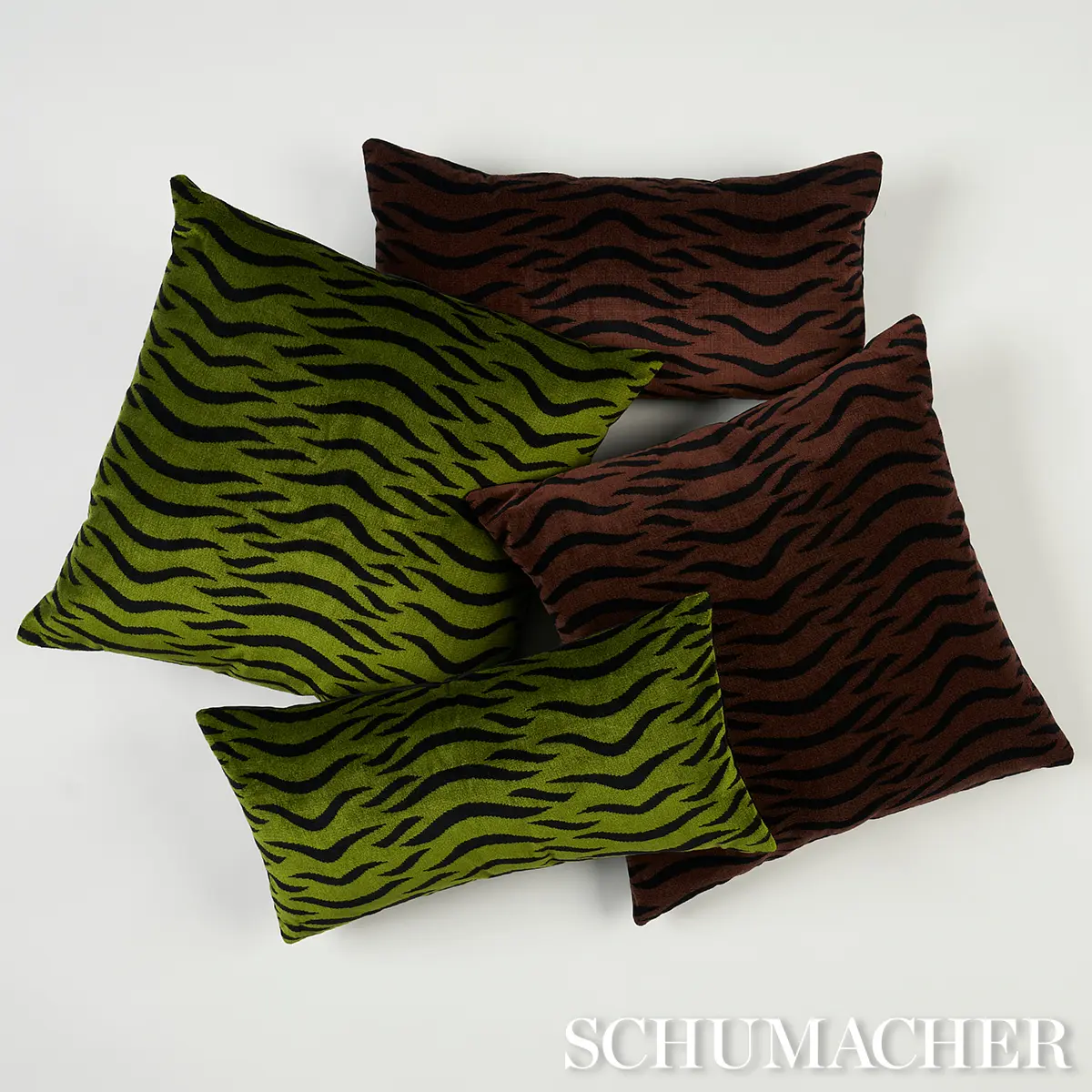 Sabi Tiger Velvet Pillow_ JUNGLE