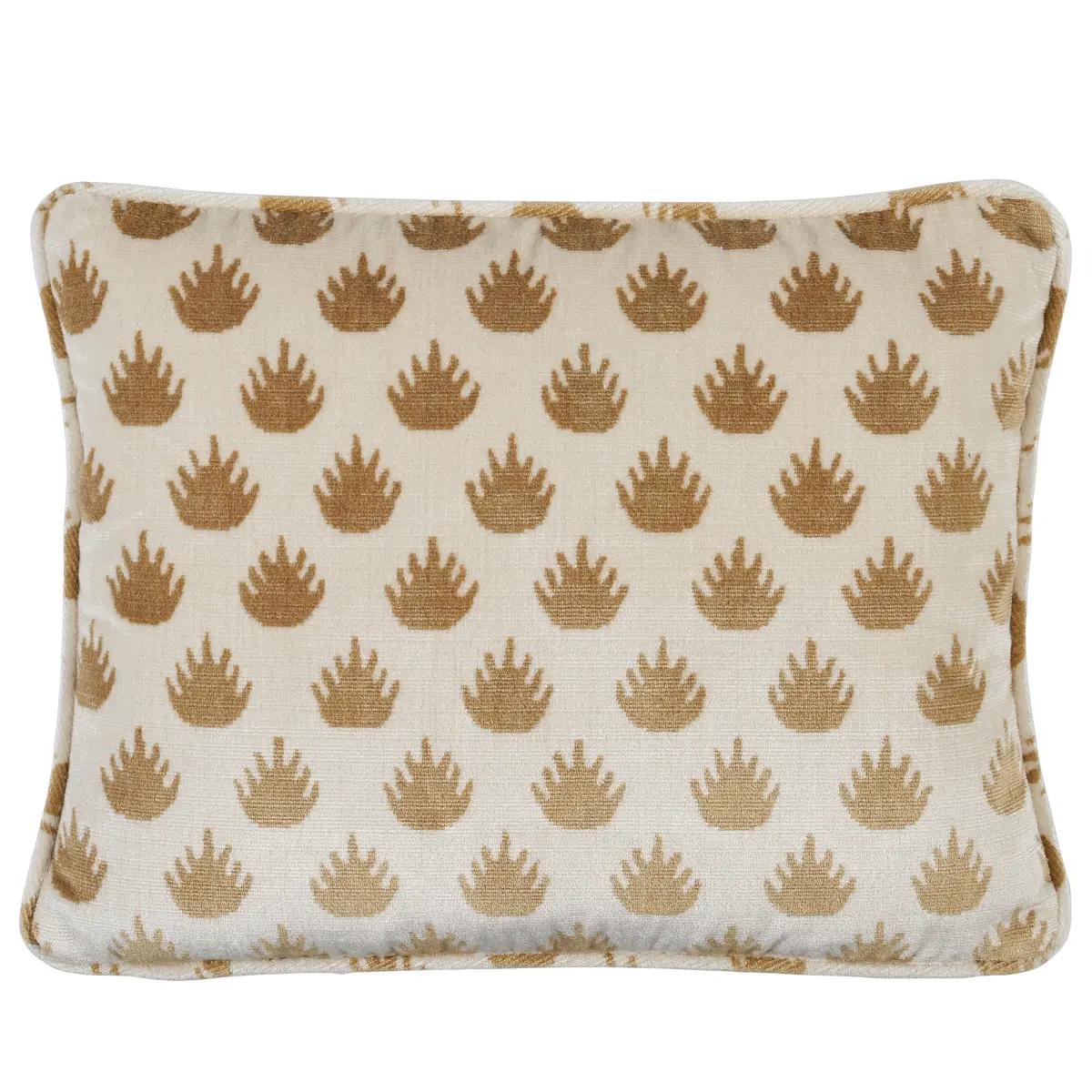 Coronation Velvet Pillow_ CAMEL