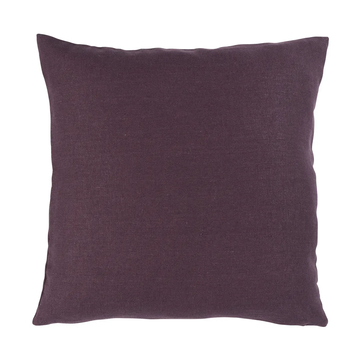 Jumi Stonewashed Linen Pillow_ AUBERGINE