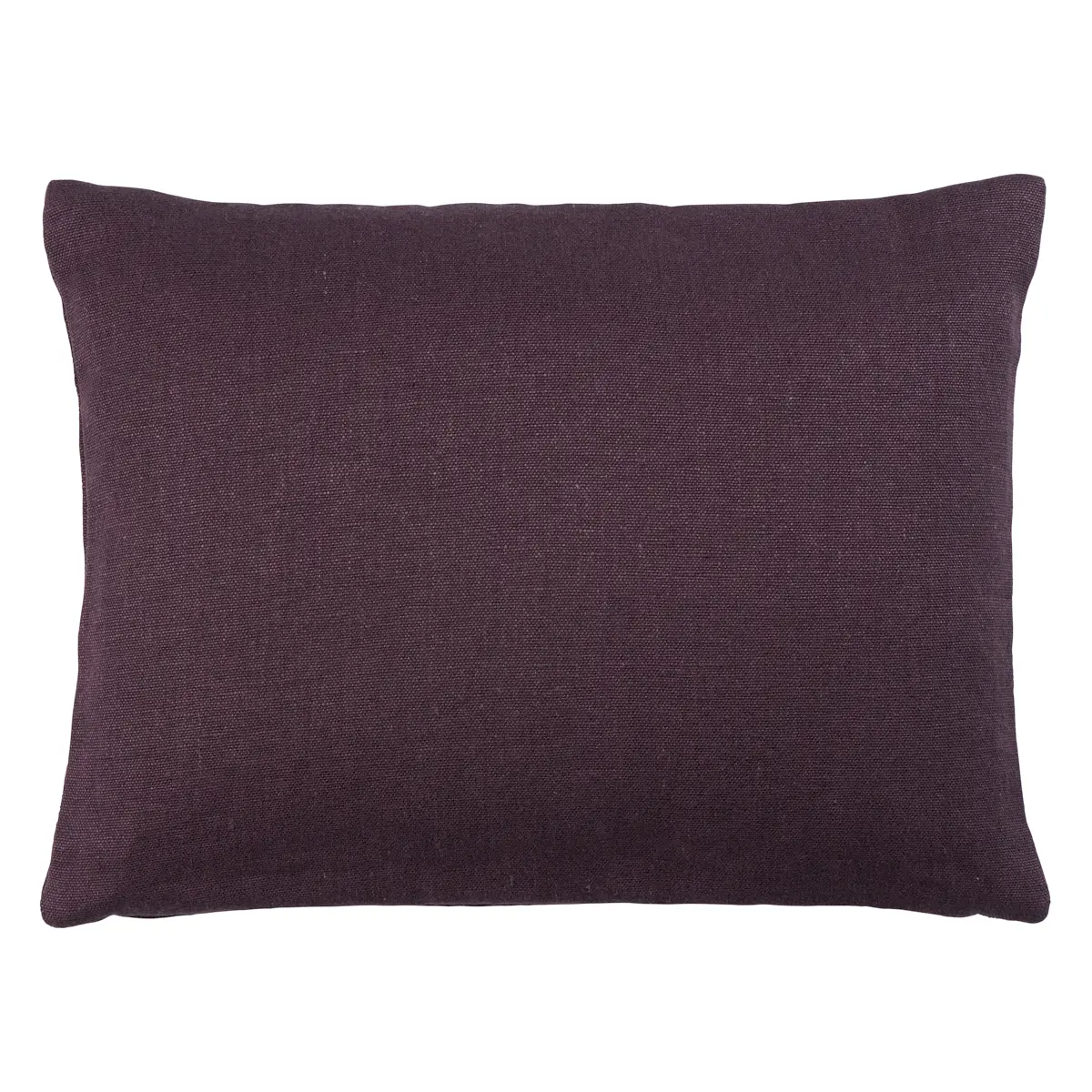 Jumi Stonewashed Linen Pillow_ AUBERGINE