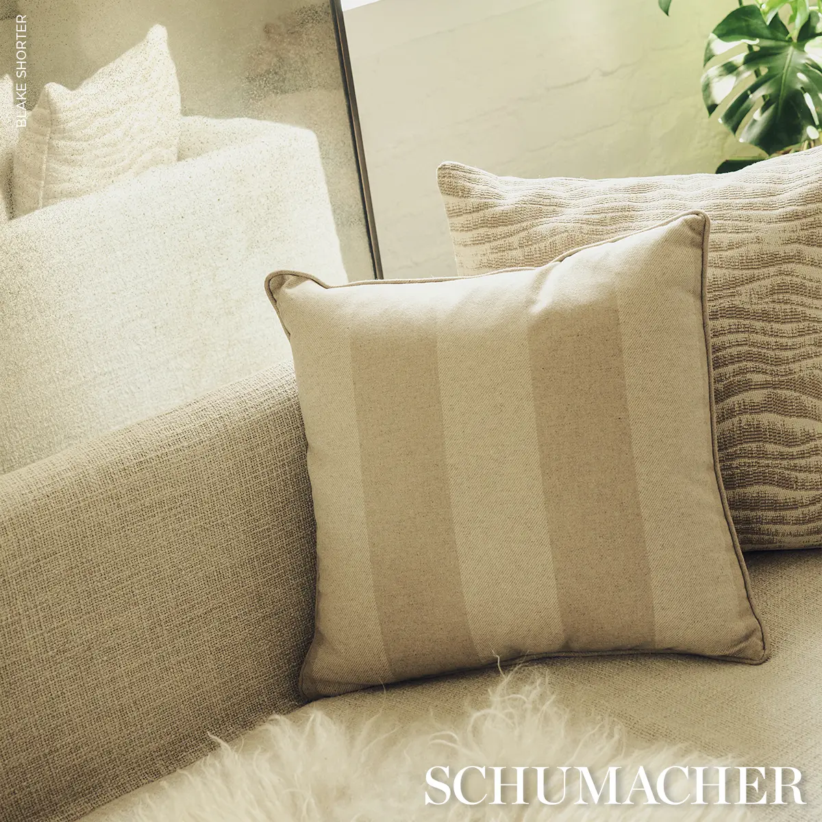 Hemlock Stripe Pillow_ NATURAL