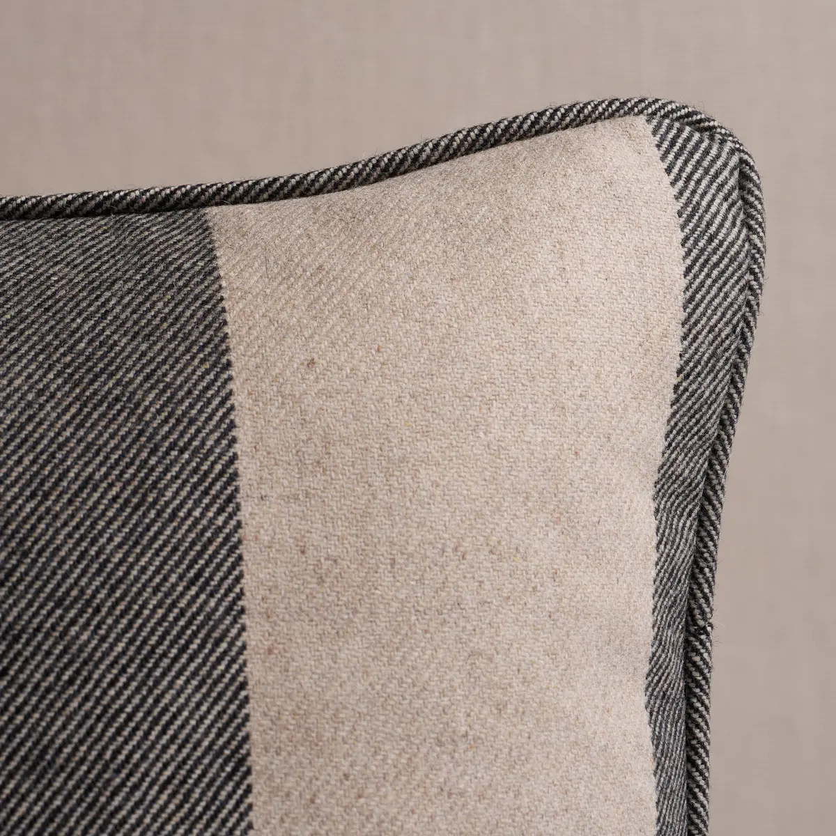 Hemlock Stripe Pillow_ GRAPHITE