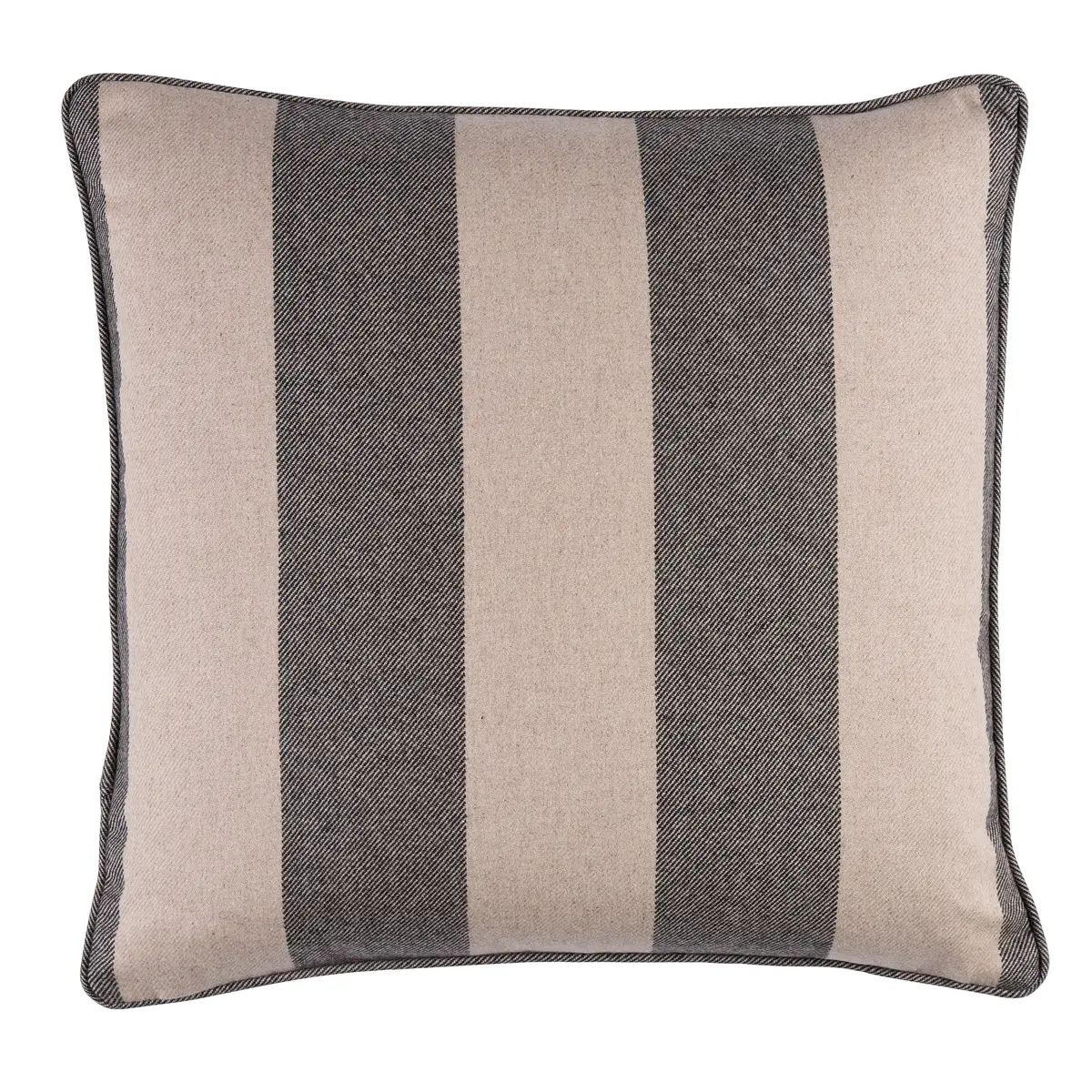 Hemlock Stripe Pillow_ GRAPHITE