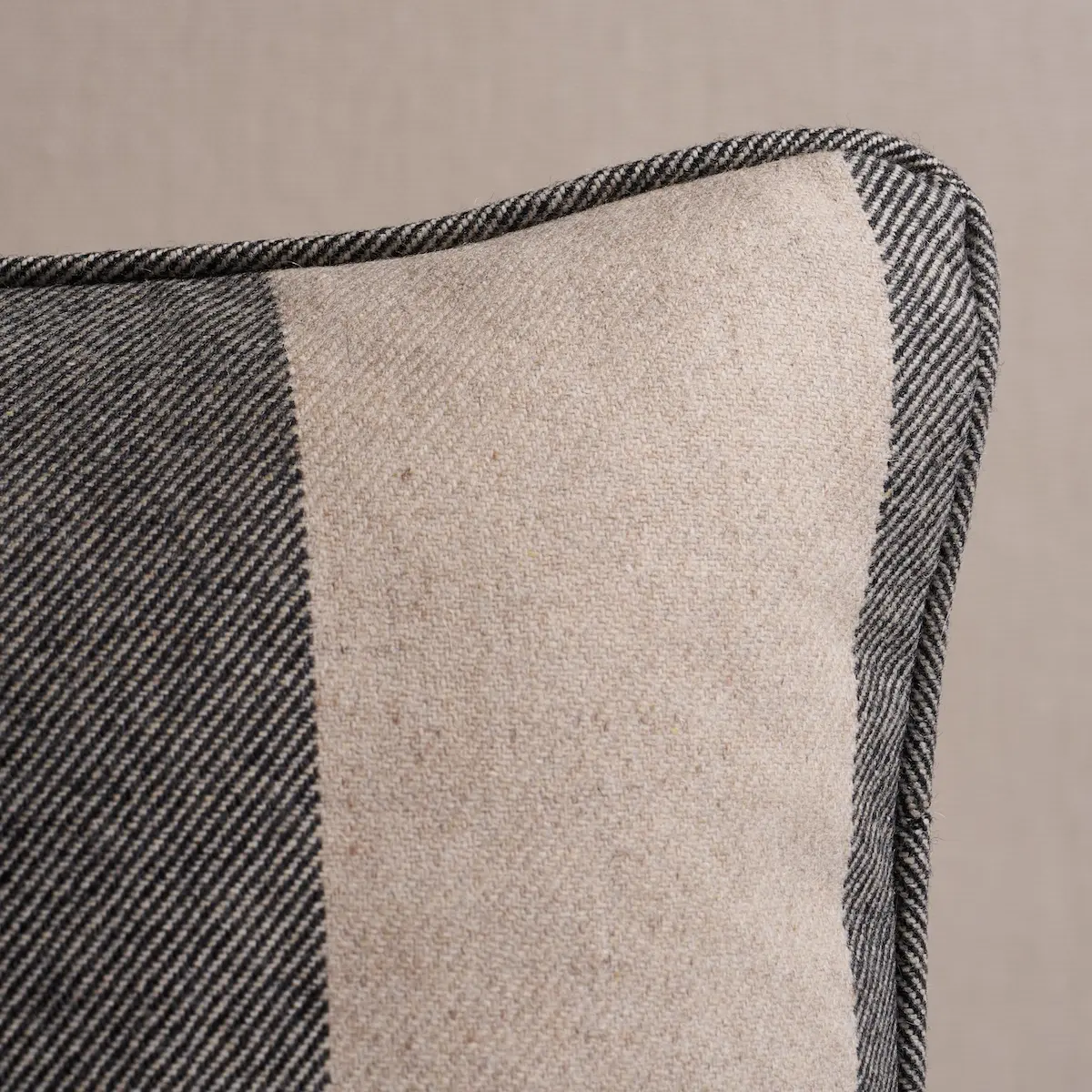 Hemlock Stripe Pillow_ GRAPHITE