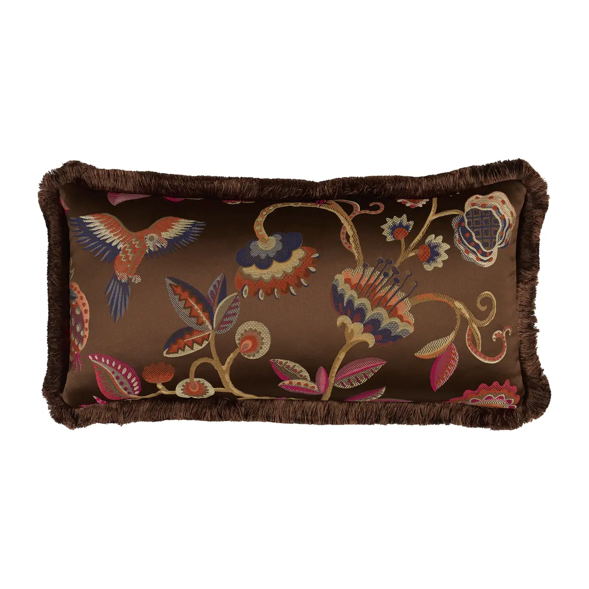 Birds of Paradise Pillow_ CHESTNUT
