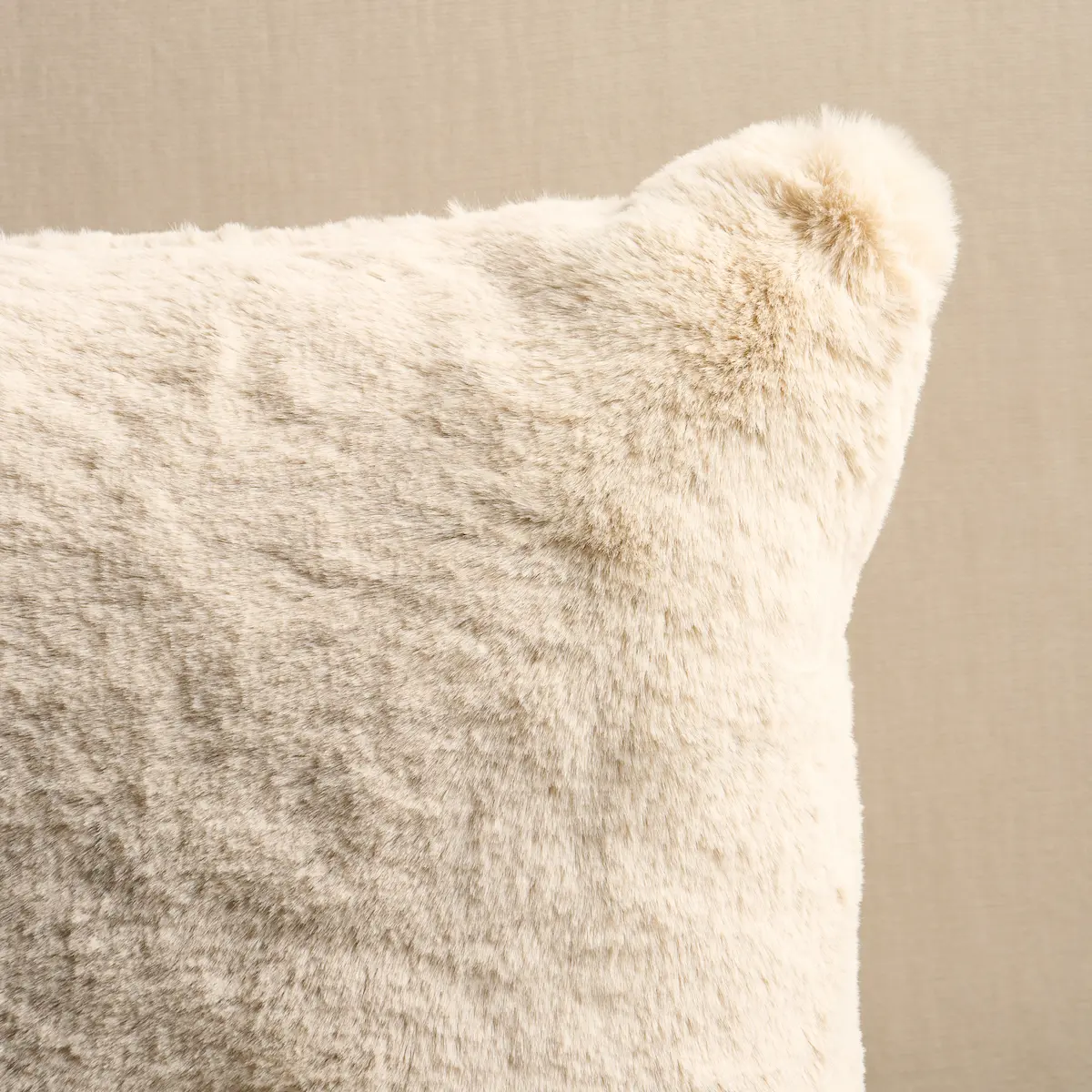 Timberline Faux Fur Pillow_ BIRCH