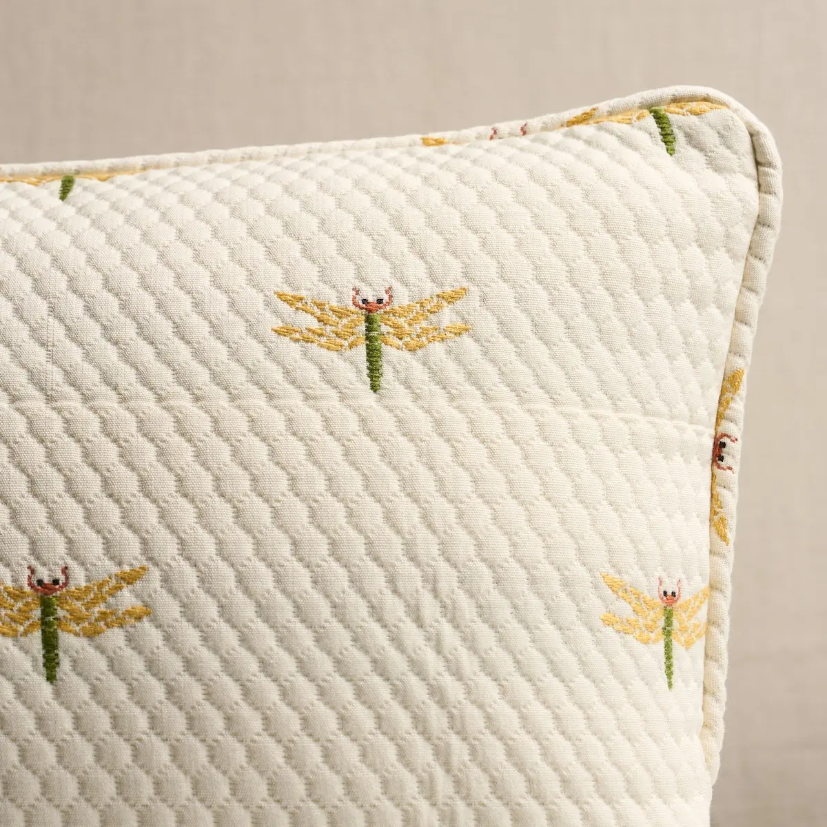 Dragonflies Pillow_ OCHRE