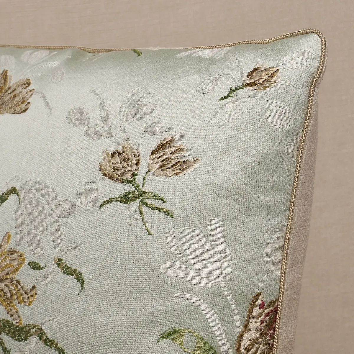 Spitalfields Bouquet Pillow_ ROBIN'S EGG
