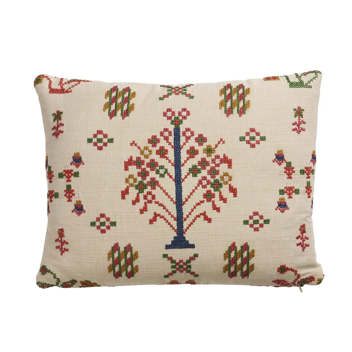 Fairview Cross Stitch Pillow_ MULTI