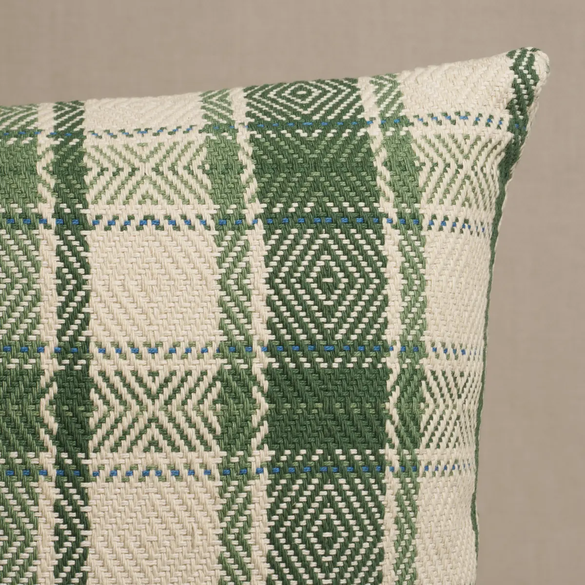 Heidi Plaid Pillow_ LEAF