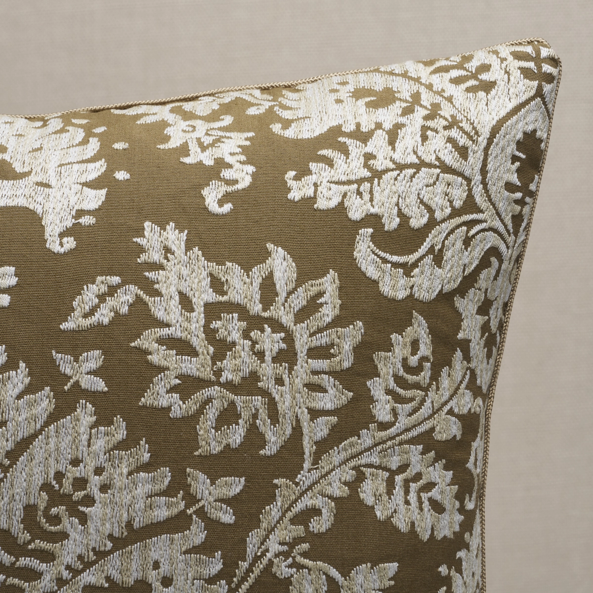 Gianna Embroidery Pillow_ CARAMEL