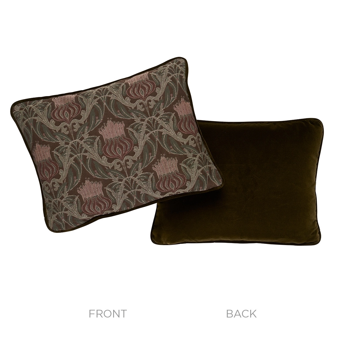 Rowallan Trellis Pillow_ CHOCOLATE