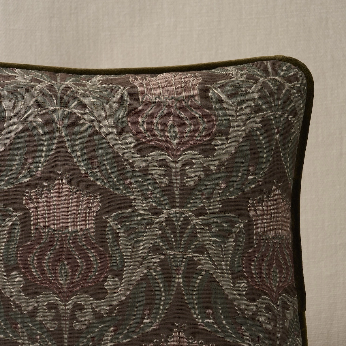 Rowallan Trellis Pillow_ CHOCOLATE