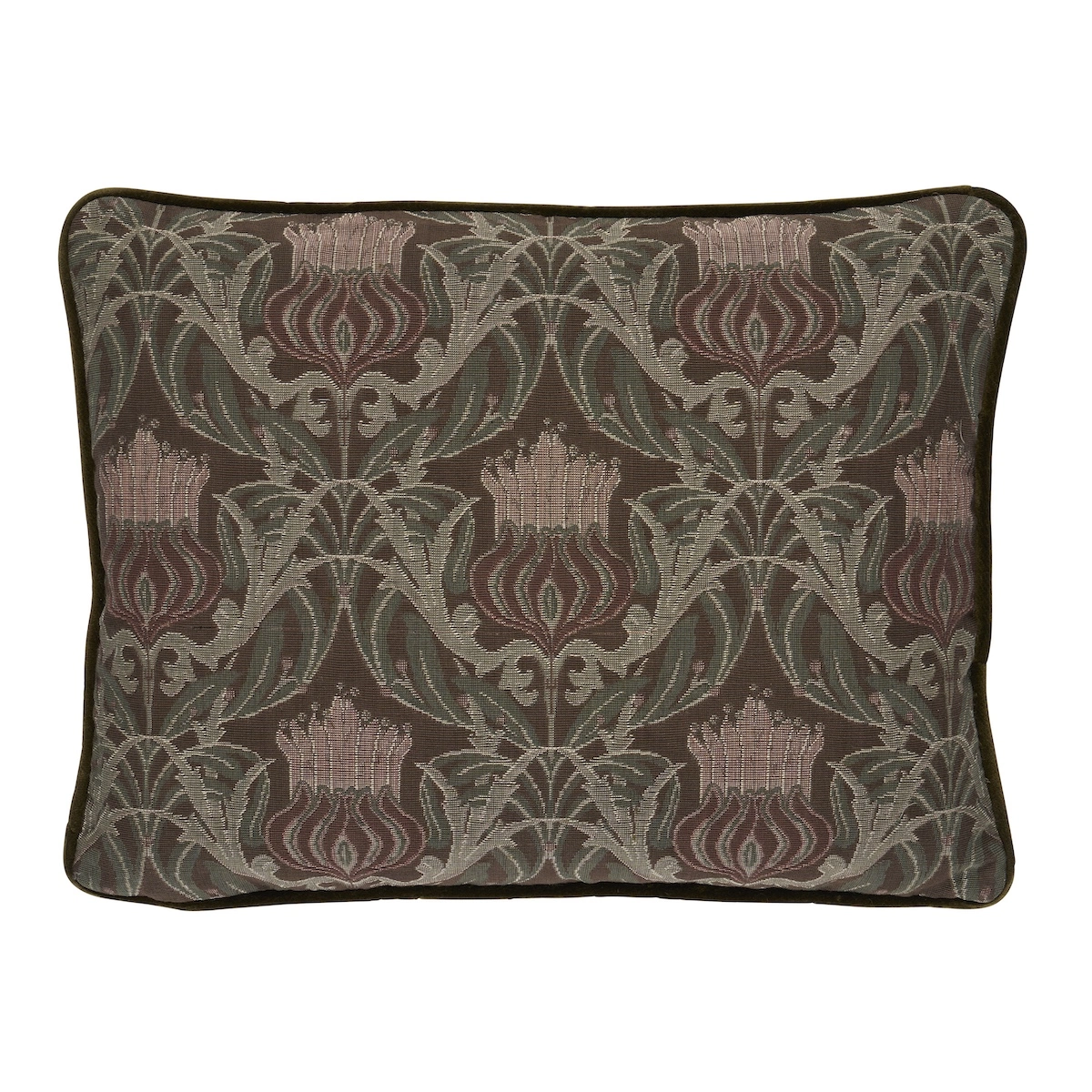 Rowallan Trellis Pillow_ CHOCOLATE