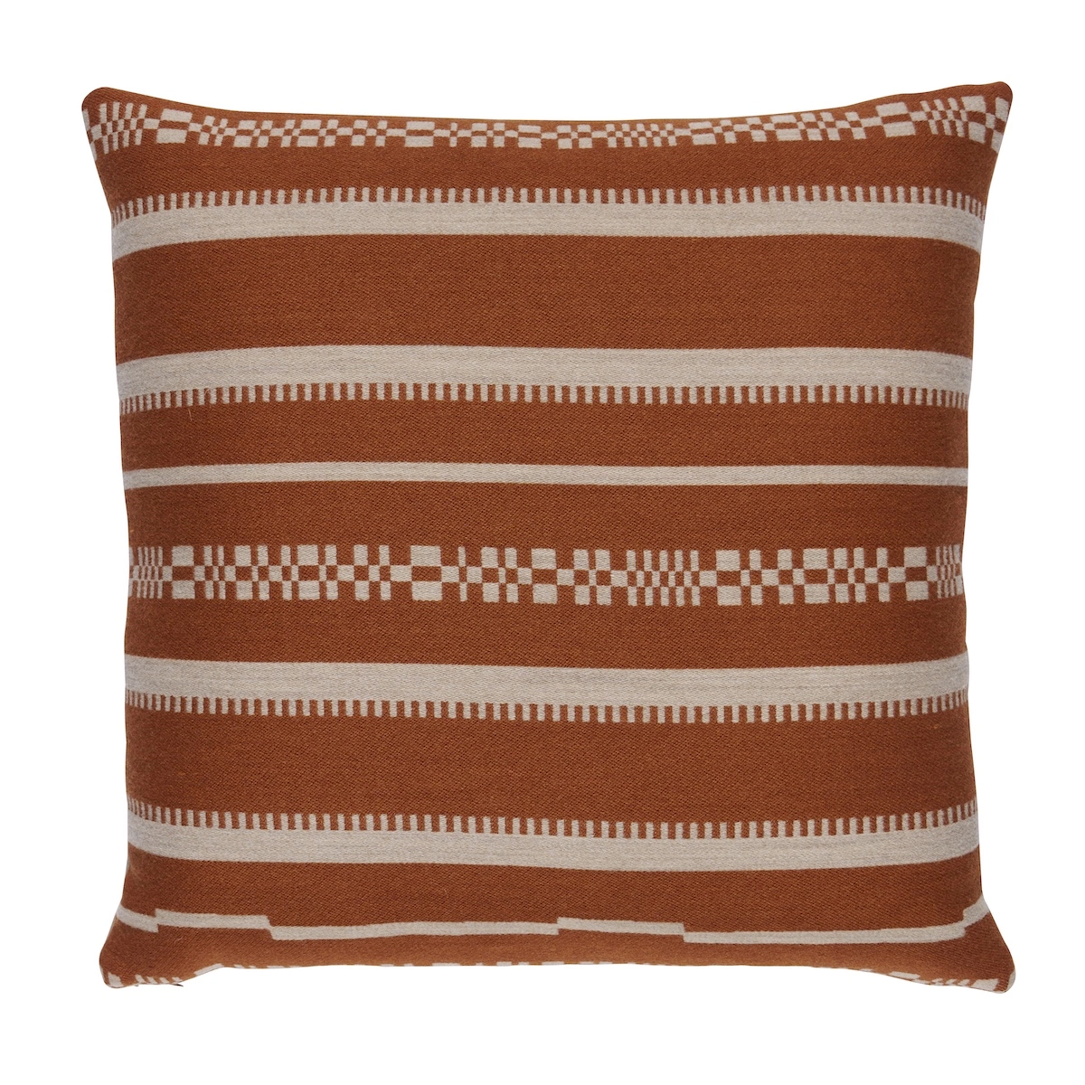 Skyline Stripes Pillow_ BURNT ORANGE